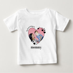 Mina Tillhör i Mamma Baby Photo T Shirt
