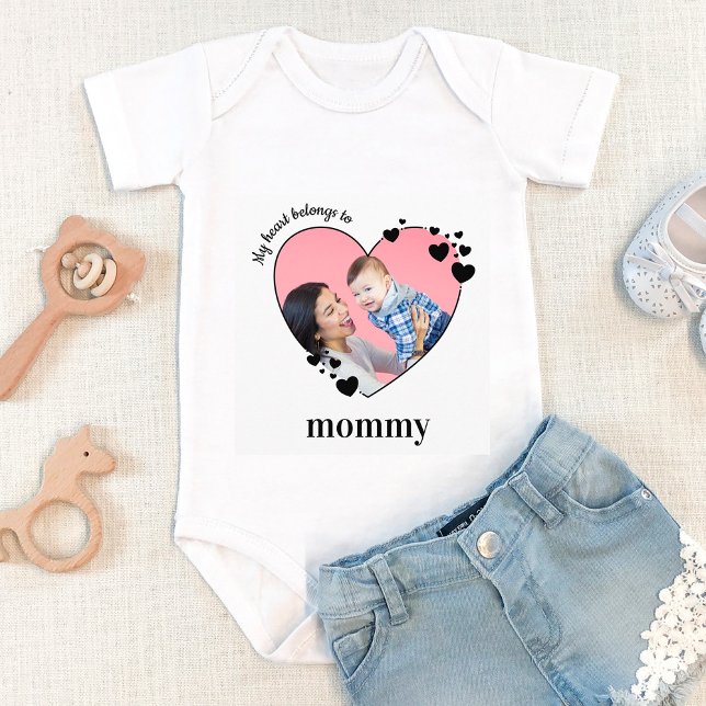 Mina Tillhör i Mamma Baby Photo T Shirt (Skapare uppladdad)