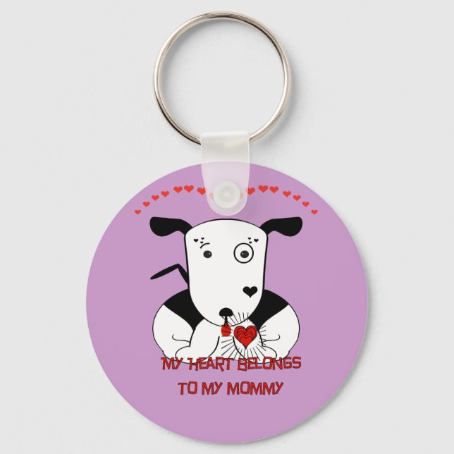 Mina Tillhör i mitt Mamma Nyckelring (Framsida)