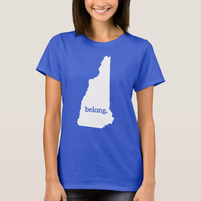 Mina Tillhör i New Hampshire T Shirt (Framsida)