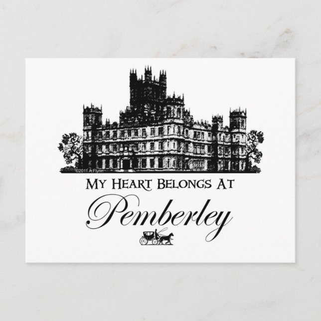 Mina Tillhör i Pemberley Vykort (Framsida)