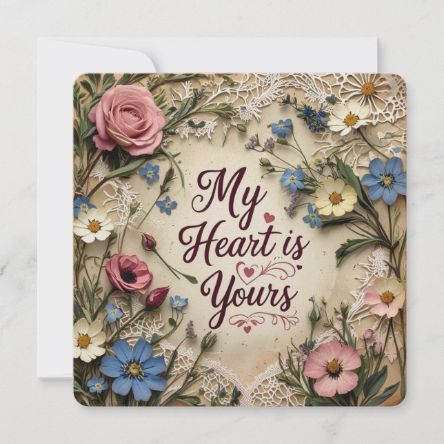 Mina Tillhör på dina valentinkort Julkort (Framsida)