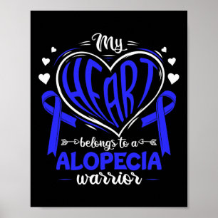 Mina Tillhör på en Alopecia Warrior Alopecia Aw Poster