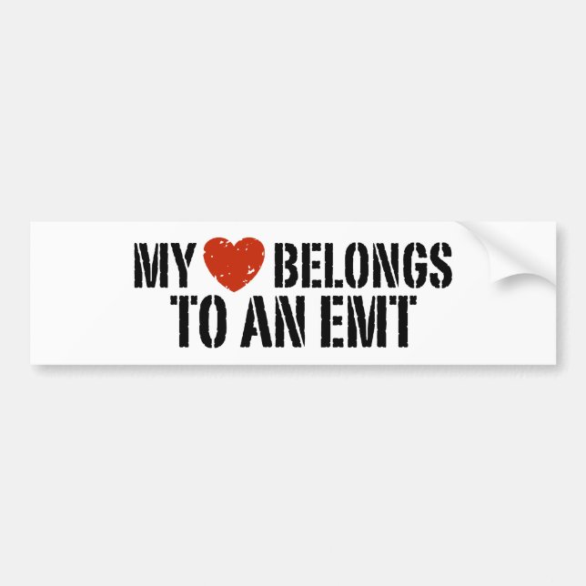 Mina Tillhör på en EMT Bildekal (Framsidan)