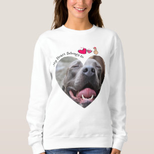 Mina Tillhör på Pitbull-hund anpassningsbar-foto T Shirt