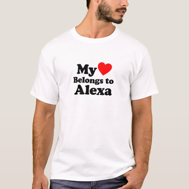 Mina Tillhör till Alexa T-shirt (Framsida)