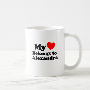 Mina Tillhör till Alexandra Kaffemugg