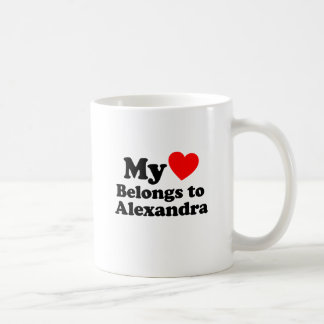 Mina Tillhör till Alexandra Kaffemugg