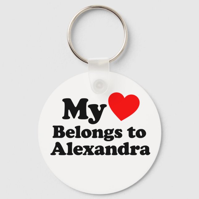 Mina Tillhör till Alexandra Nyckelring (Framsida)