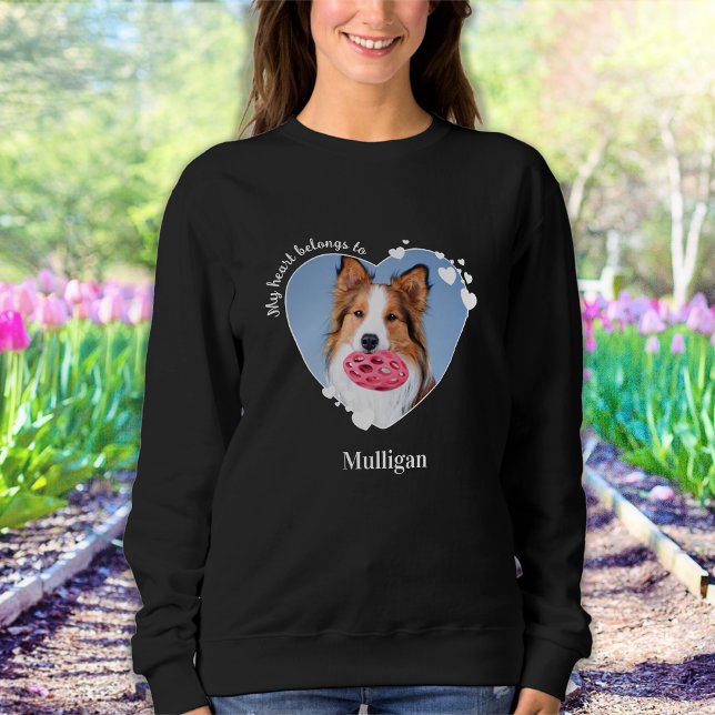 Mina Tillhör till Anpassningsbar Pet Photo Hund äl T Shirt (Skapare uppladdad)
