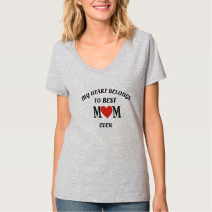 Mina Tillhör till Best Mamma någonsin - Sweet Mor' T Shirt