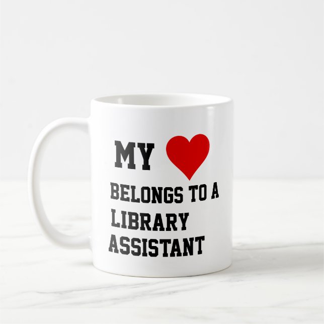 Mina Tillhör till Bibliotek Assistant Mugg (Vänster)