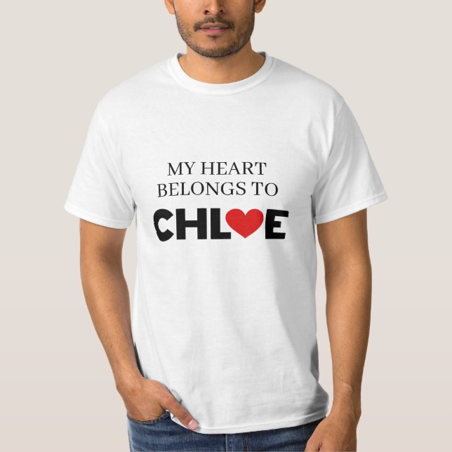 Mina Tillhör till Chloe T Shirt (Framsida)