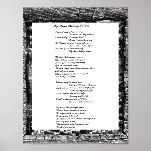 Mina Tillhör till dig Poster (Framsidan)