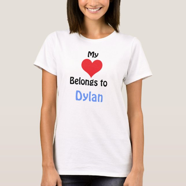 Mina Tillhör till Dylan T-shirt (Framsida)