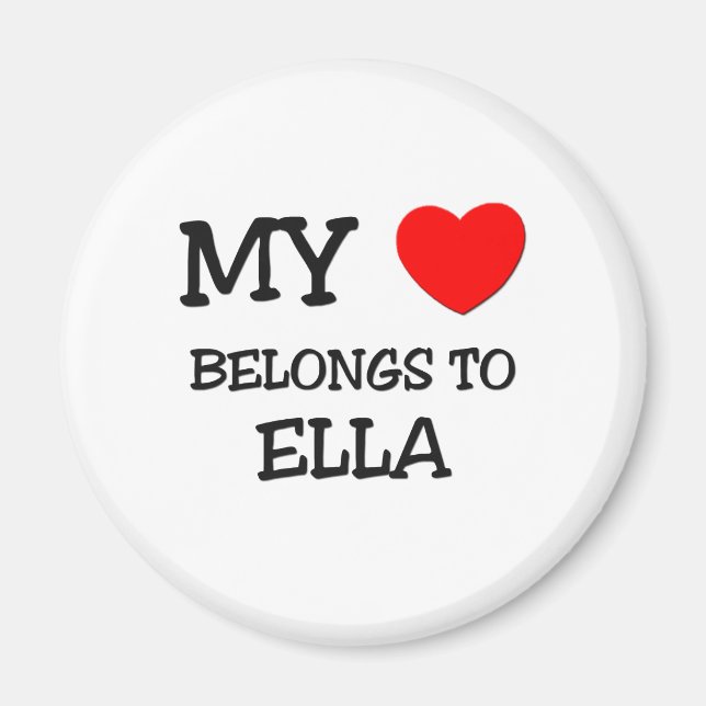Mina Tillhör till ELLA Magnet (Framsidan)