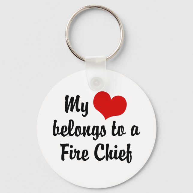 Mina Tillhör till en brandchef Nyckelring (Framsida)