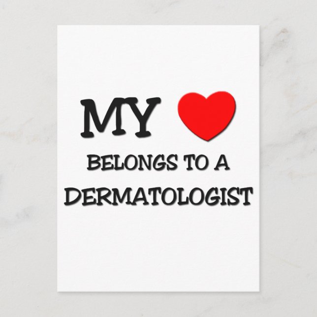 Mina Tillhör till en DERMATOLOGIST Vykort (Framsida)