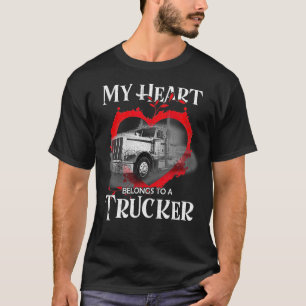 Mina Tillhör till en drivrutin för Lastbil i Truck T Shirt
