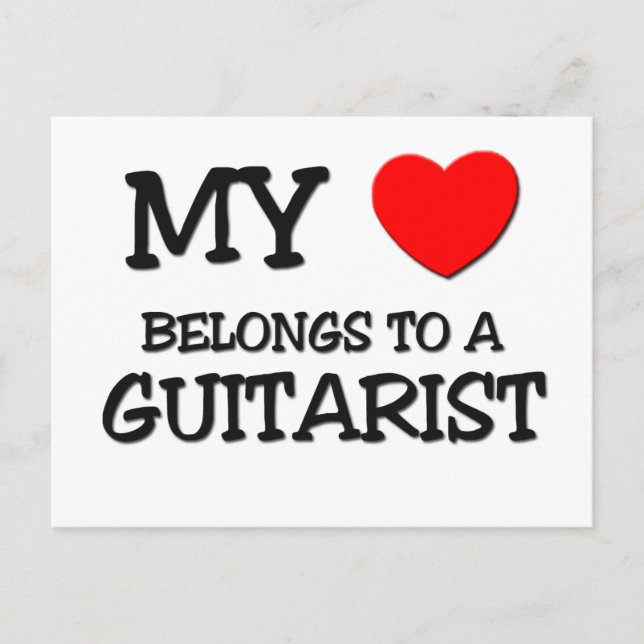 Mina Tillhör till en GUITARIST Vykort (Framsida)