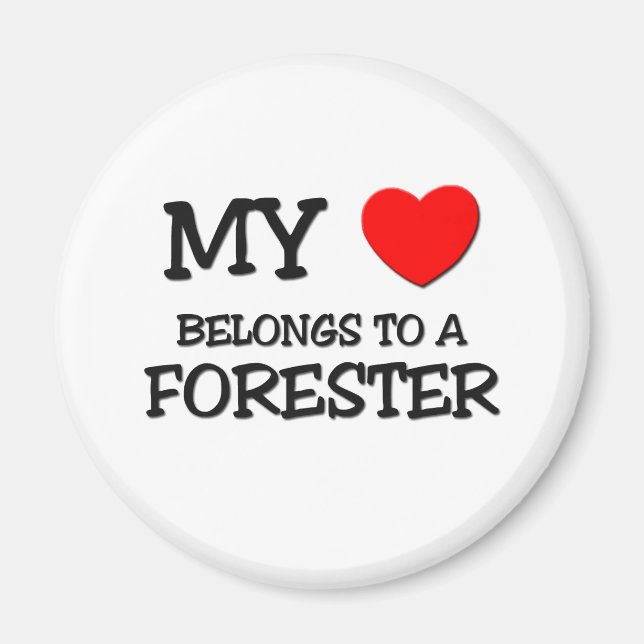Mina Tillhör till en SKOGSBRUKARE Magnet (Framsidan)