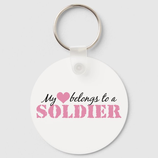 Mina Tillhör till en soldat Nyckelring (Framsida)