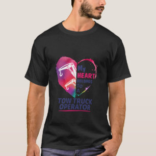 Mina Tillhör till en Tow Lastbil operator T Shirt
