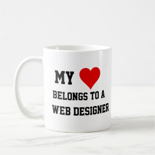 Mina Tillhör till en Webben Designer Mugg