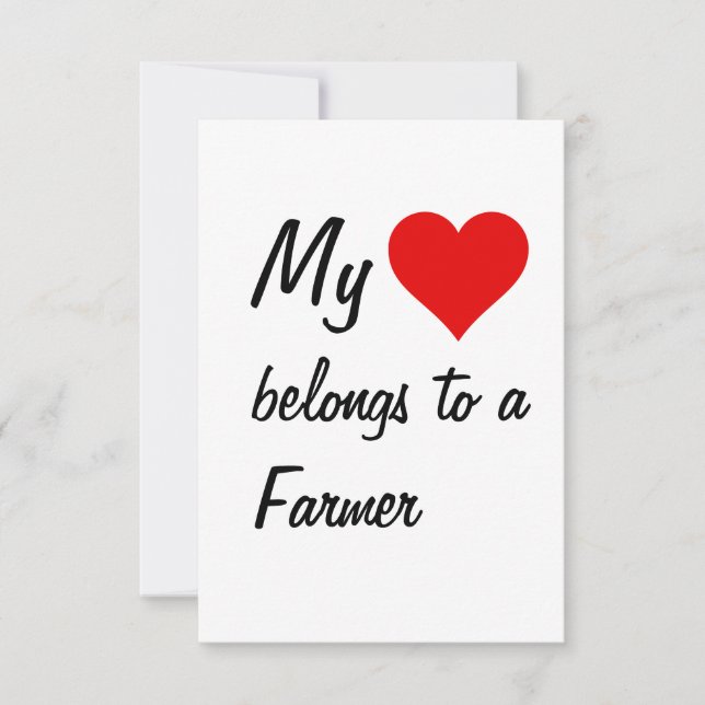 Mina Tillhör till ett jordbrukskort Kort (Framsida)