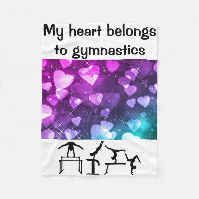 Mina Tillhör till Gymnastics Fleece Blanket (Framsidan)