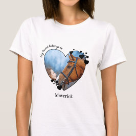 Mina Tillhör till häst Lover Photo T-Shirt