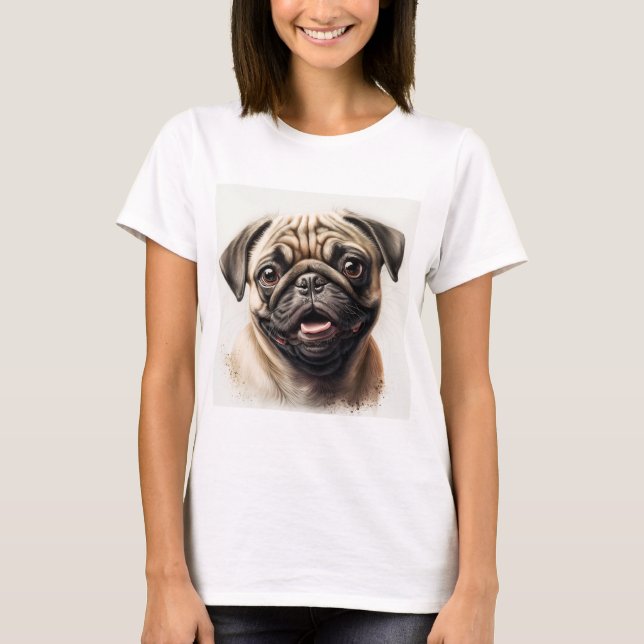 Mina Tillhör till Hund älskare Pet-fotogåva T Shirt (Framsida)