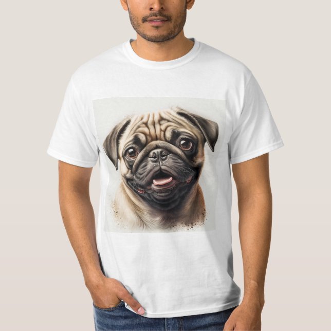 Mina Tillhör till Hund älskare Pet Photo T-Shirt (Framsida)