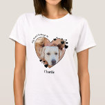 Mina Tillhör till Hund älskare Pet Photo T-Shirt<br><div class="desc">Ta med dig din bästa vän med dig överallt du följer med den här anpassningsbarna, hund älskare-skjortan! Ett måste finnas för varje hund älskare, hund och hund! En roligt vrider på mig Kärlek min Hund, den här skjortan citerar "Mina Tillhör till"... Anpassa med din hund favoritfoto och namn. COPYRIGHT ©...</div>