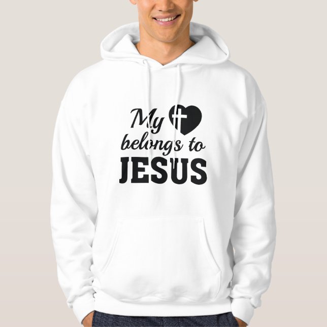 Mina Tillhör till Jesus Hoodie (Framsida)