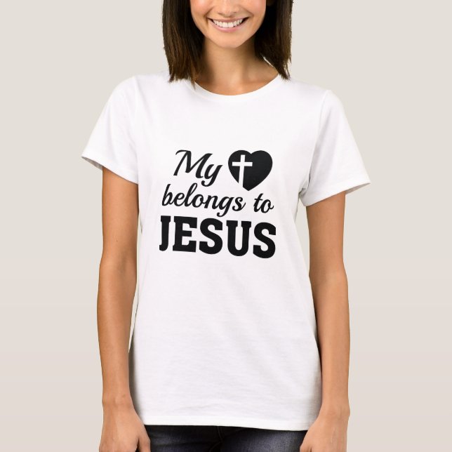 Mina Tillhör till Jesus T Shirt (Framsida)