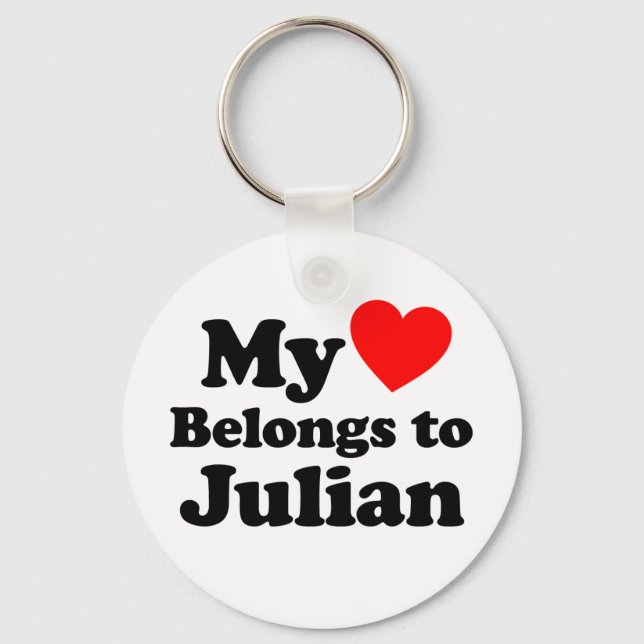 Mina Tillhör till Julian Nyckelring (Framsida)