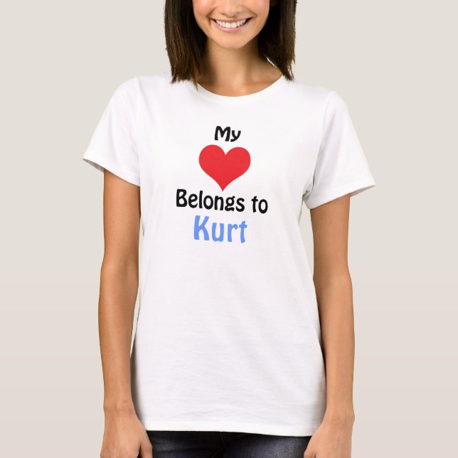 Mina Tillhör till Kurt Tee Shirt (Framsida)