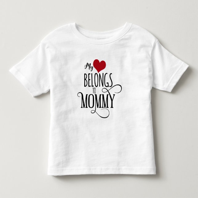 Mina Tillhör till Mammor T Shirt (Framsida)