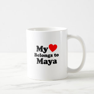 Mina Tillhör till Maya Kaffemugg