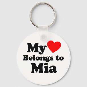 Mina Tillhör till Mia Nyckelring