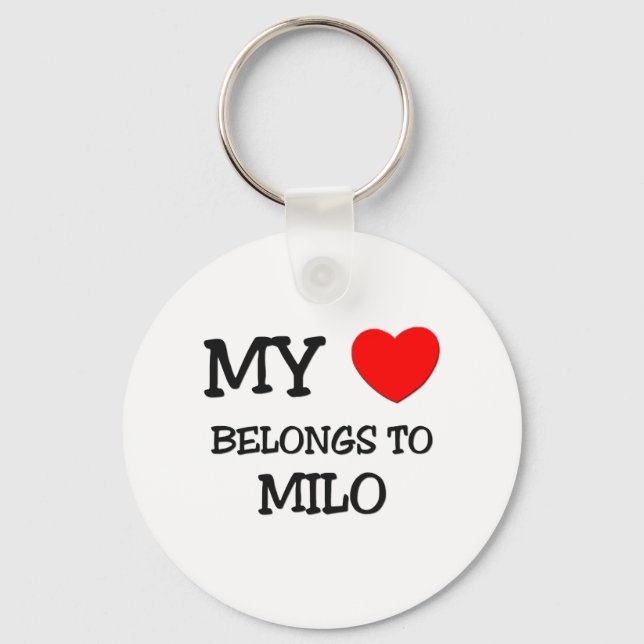 Mina Tillhör till Milo Nyckelring (Framsida)