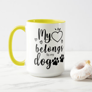 Mina Tillhör till min Hund Mugg