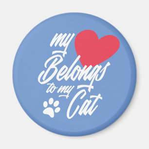 Mina Tillhör till min Kat Valentine Magnet