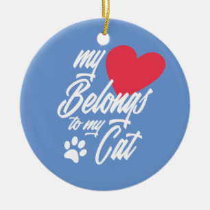 Mina Tillhör till min Kat Valentine Ornament