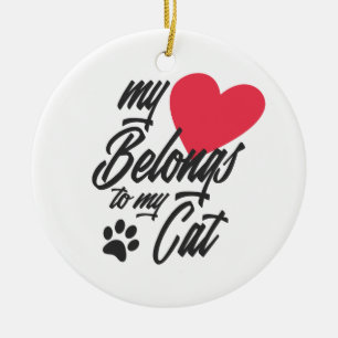 Mina Tillhör till min Kat Valentine Ornament