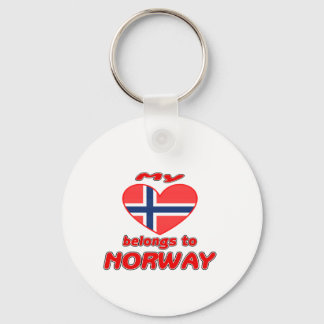 Mina tillhör till Norge Nyckelring