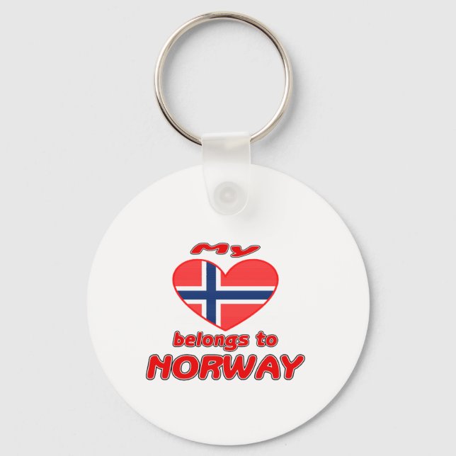 Mina tillhör till Norge Nyckelring (Framsida)
