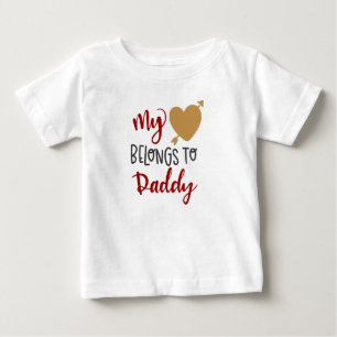 Mina Tillhör till pappa Baby T-Shirt