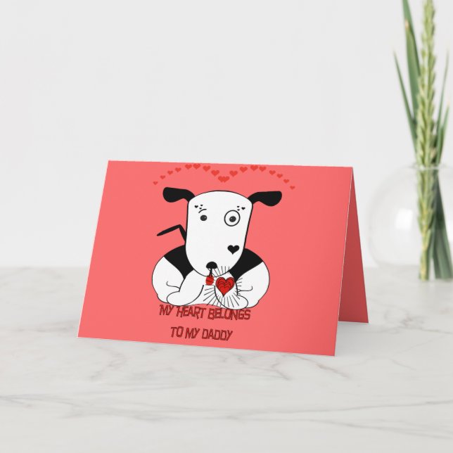 Mina Tillhör till pappa Kort (Framsida)